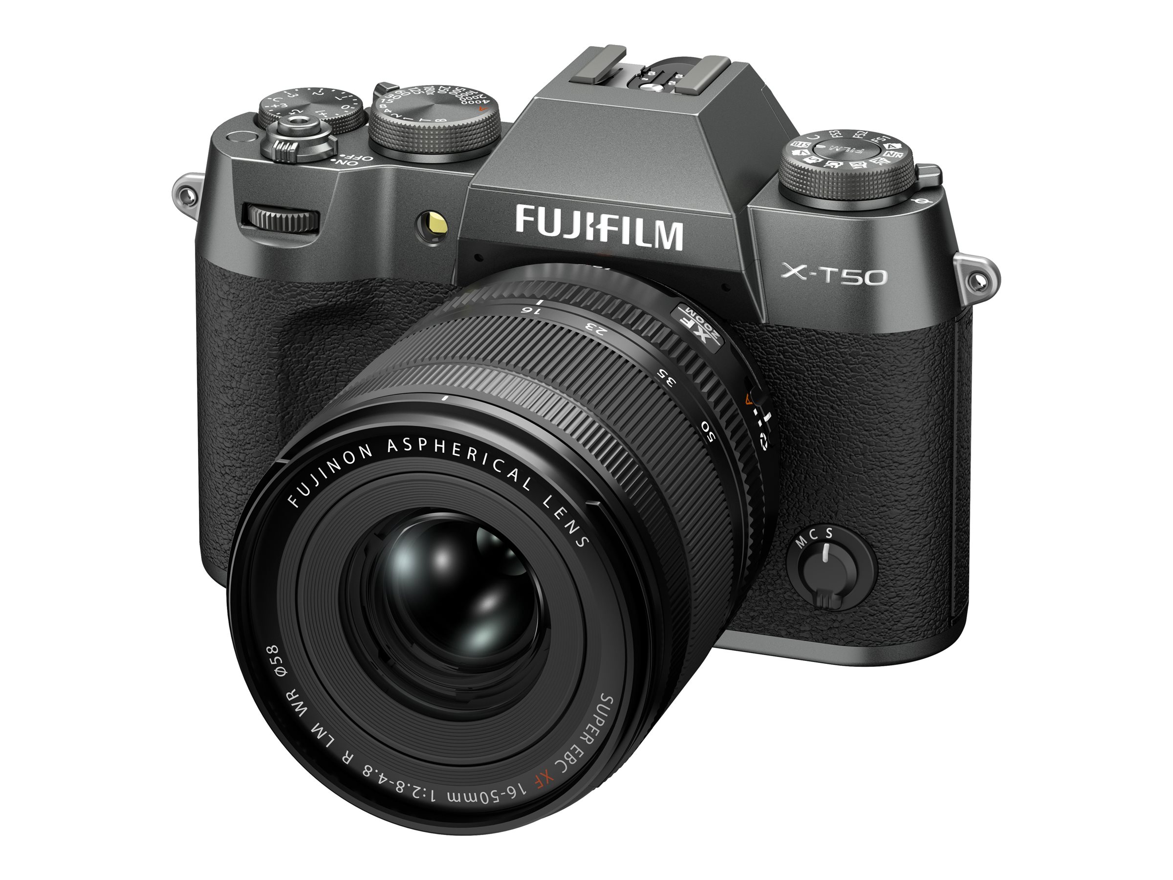 Fujifilm X Series X-T50 Mirrorless Digital Camera with XF 16-50mm R LM WR Lens - Charcoal Silver - 600024065