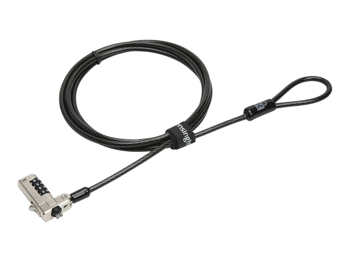 Kensington Slim N17 Combination Laptop Lock for Wedge-Shaped Slot