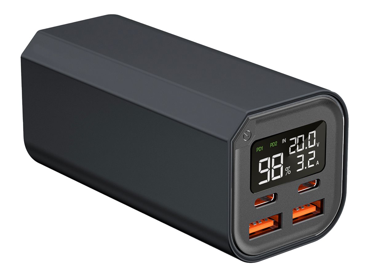 Laser power bank, Li-Ion, 2 x USB, 2 x USB-C, 100 Watt