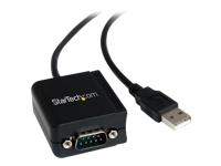 StarTech.com USB to Serial Adapter - 1 port - USB Powered - FTDI USB UART Chip - DB9 (9-pin) - USB to RS232 Adapter (ICUSB2321F)