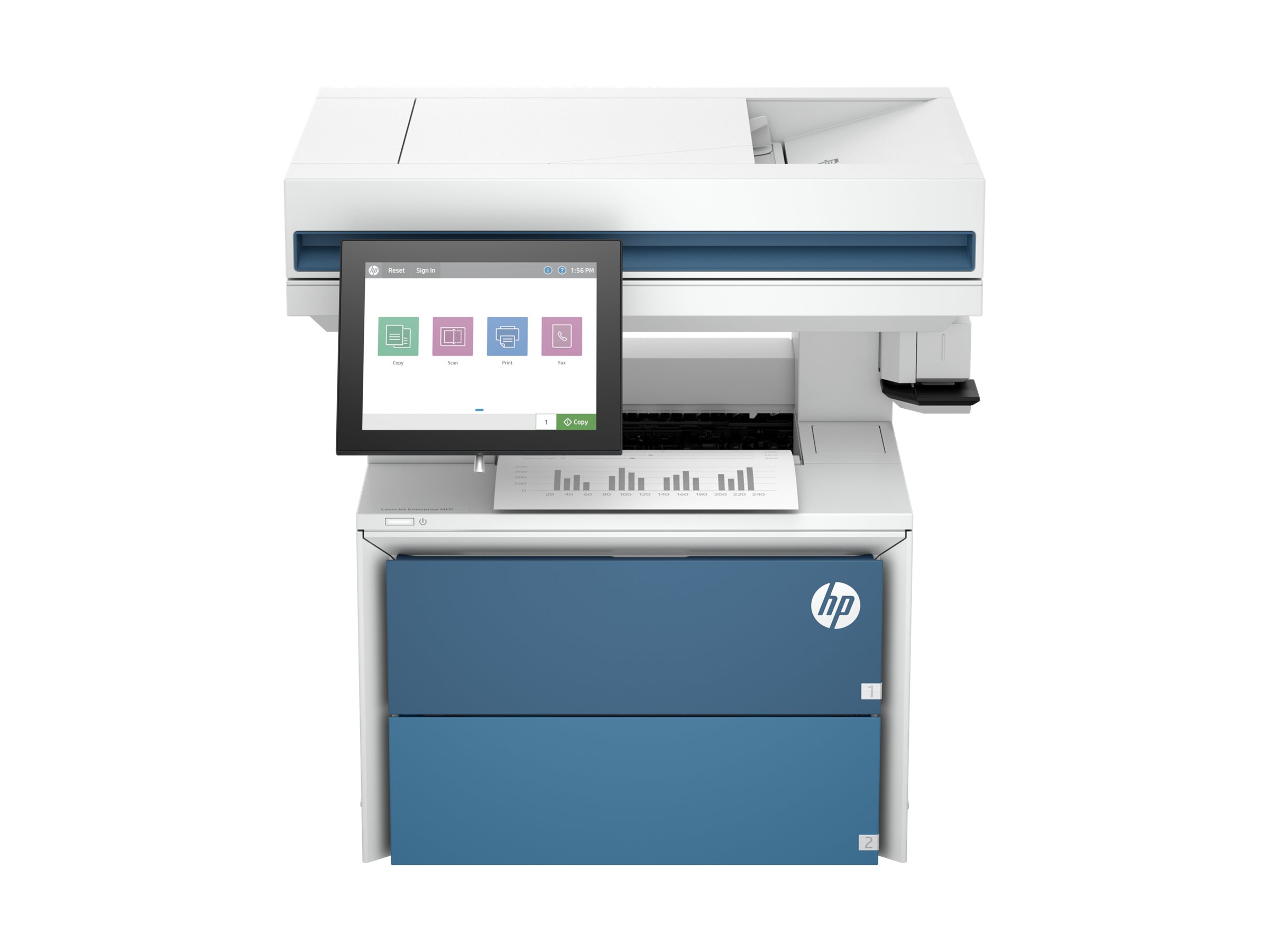 HP LaserJet Enterprise MFP 5602f, multifunction printer, B/W - Image 3