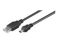 goobay USB 2.0 USB-kabel 5m Sort