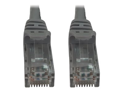 Eaton Tripp Lite Series Cat6a 10G Snagless Molded UTP Ethernet Cable (RJ45 M/M), PoE, Gray, 6 in. (15 cm)