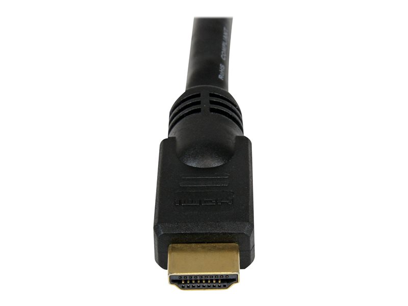 StarTech.com Câble HDMI haute vitesse Ultra HD 4k x 2k de 15m - Cordon HDMI  vers HDMI - Mâle / Mâle - Noir - Plaques or (HDMM15M)
