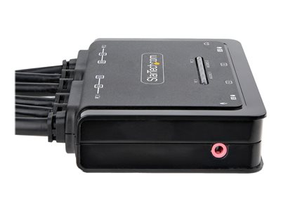 KVD200-2H, KVM Switch - UHD 4K, Dual-Monitor, HDMI/DisplayPort, USB 3.2 Gen  1, USB Type C, Audio, 2-Port - Black Box