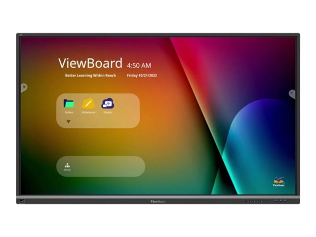 Viewsonic Viewboard Ifp6550 5f 50 5f Series 65 Led Backlit Lcd Display 4k For Interactive Communication