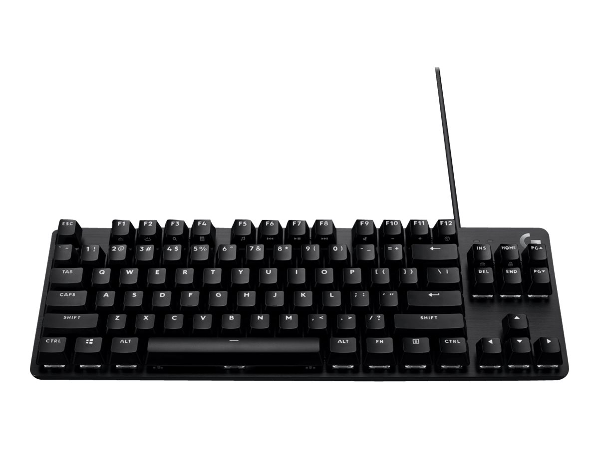 Logitech G G413 TKL SE keyboard black Input Usage / lifestyle Close-up 72140