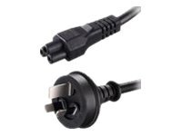 MicroConnect Strøm IEC 60320 C5 Effekt SAA AS 3112 (male) Sort 1.8m Strømkabel