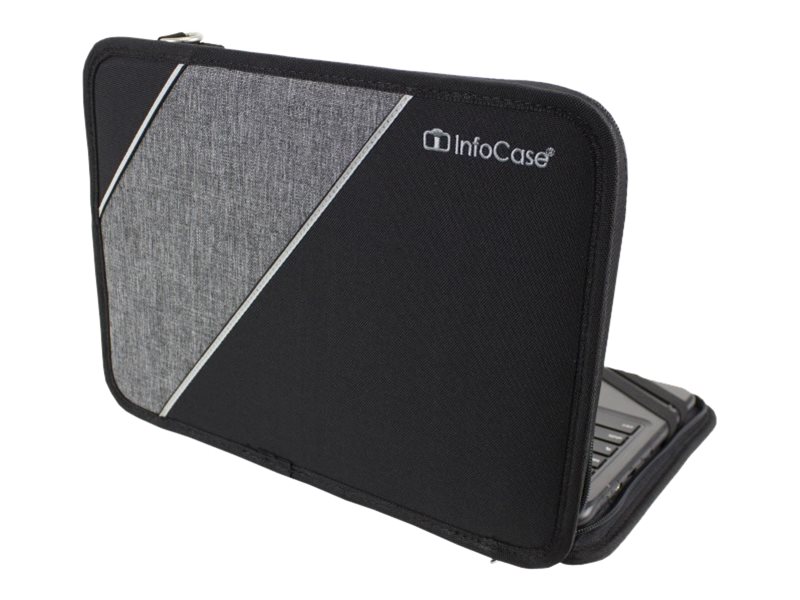 INFOCASE ALWAYS-ON PROTECTION FOR MOST POPULAR 11 CHROMEBOOKS. CLAMSHELL, BLACK,