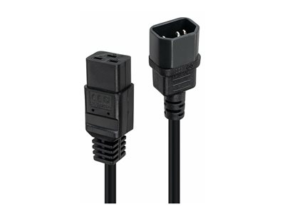LINDY 1m C14 an C19 Netzverlängerungskab