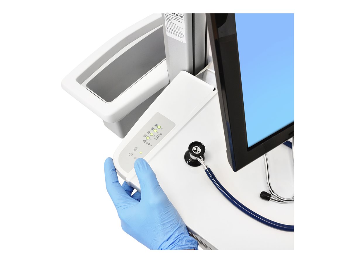 Ergotron StyleView SV42 vozík - Technologie konstantní síly - pro LCD displej / klávesnice / myš / CPU / notebook / skener čárových kódů - s čepem LCD, EU - kompatibilní s TAA – foto 4
