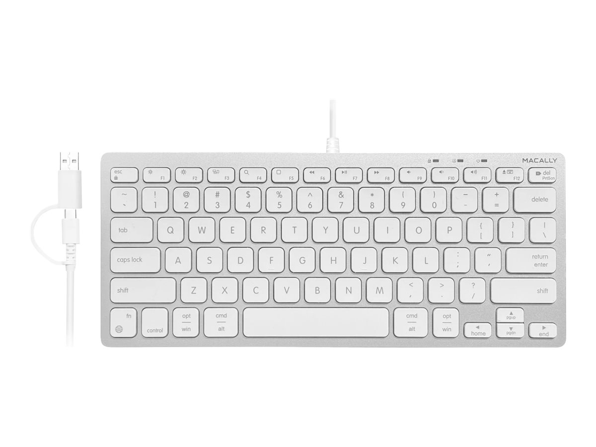 Macally - Keyboard - with dual plug