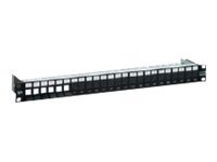 METZ CONNECT BTR E-DAT C6A Patch Panel 24 Port CAT 6a 19" 1HE Schwarz