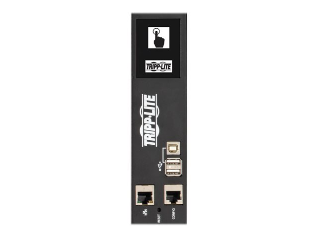 Tripp Lite 10kW 3-Phase Switched PDU, LX Interface, 200/208/240V Outlets (24 C13/6 C19), LCD, NEMA L15-30P, 3m/10 ft. Cord, 0U 1.8m/70 in. Height, TAA