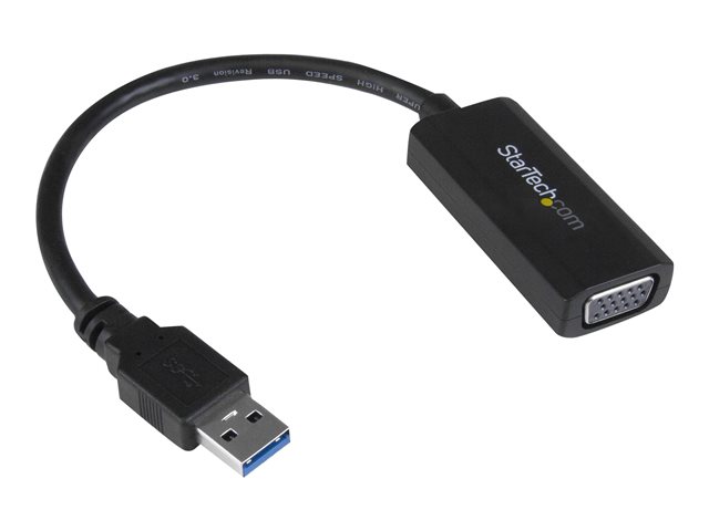 Image of StarTech.com USB 3.0 to VGA Display Adapter 1920x1200, On-Board Driver Installation, Video Converter with External Graphics Card - Windows (USB32VGAV) - USB / VGA adapter - USB Type A to HD-15 (VGA) - 19.5 m