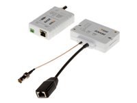 AXIS T8645 PoE+ Over Coax Compact - Kit - media converter - 100Mb LAN - over Coax - 10Base-T, 100Base-TX - RJ-45 / BNC - for AXIS C1410, D3110, M3067, M3085, M3086, M5075, P1385, P1455, Q1656, Q1715, Q1942, W400