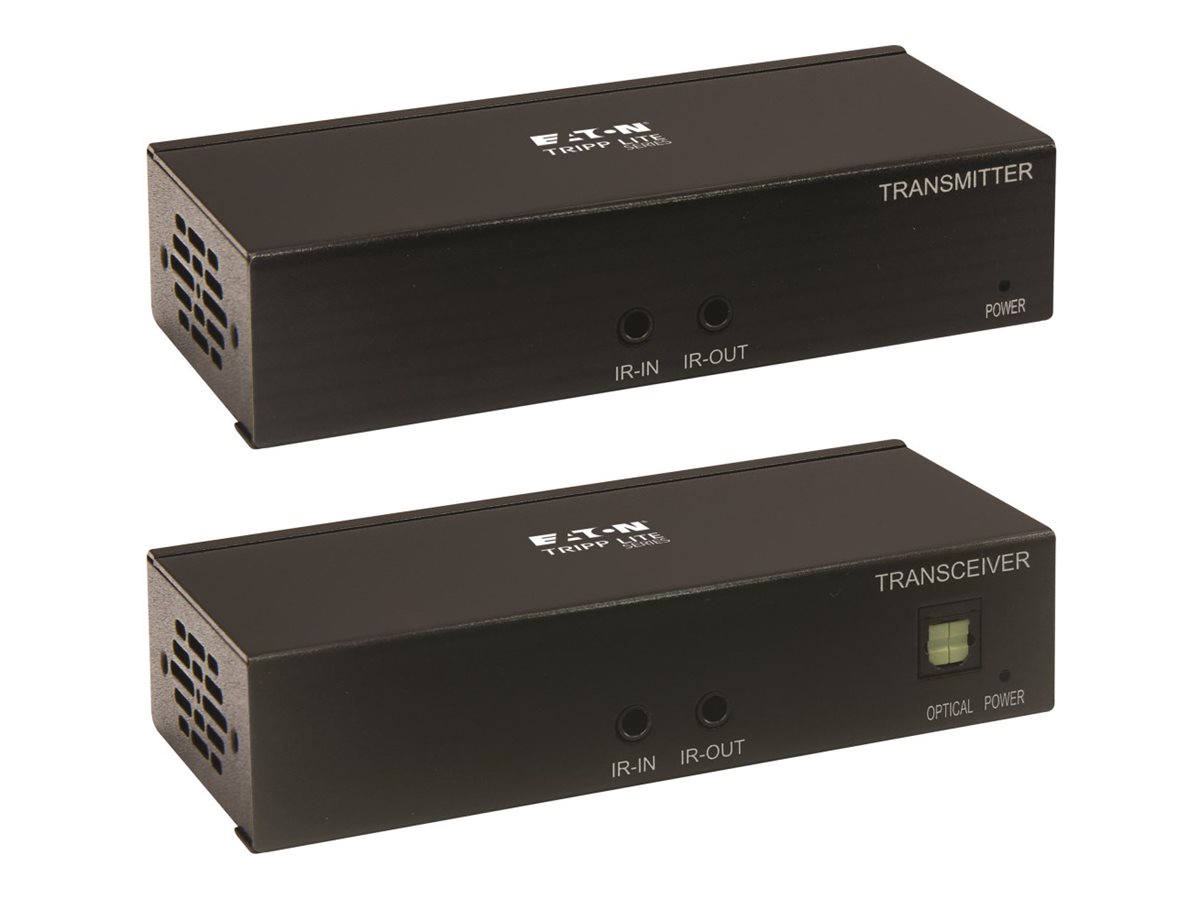 Eaton Tripp Lite Series HDMI over Cat6 Extender Kit, Transmitter and Receiver with Repeater, 4K 60Hz, 4:4:4, IR, HDR, PoC, 70 m., TAA