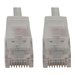 Tripp Lite Cat6a 10G Snagless Molded Slim UTP Ethernet Cable (RJ45 M/M), PoE, White, 20 ft. (6.1 m)