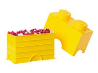 LEGO Storage Brick 2 Opbevaringsboks Klargul
