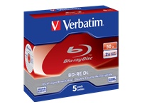 Verbatim - 5 x BD-RE DL - 50 GB 2x - jewel case