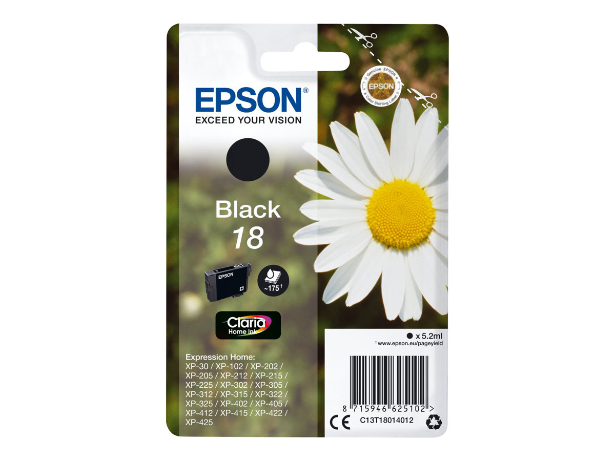 EPSON 4LB 18 black ink claria w/s