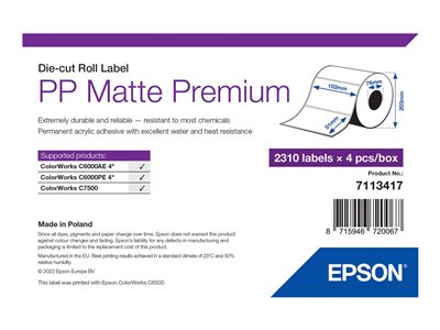 Premium - die cut labels - matte - 9240 label(s) -