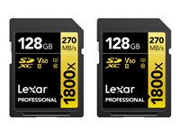 Lexar Professional GOLD Series SDXC UHS-II Memory Card 128GB 270MB/s
