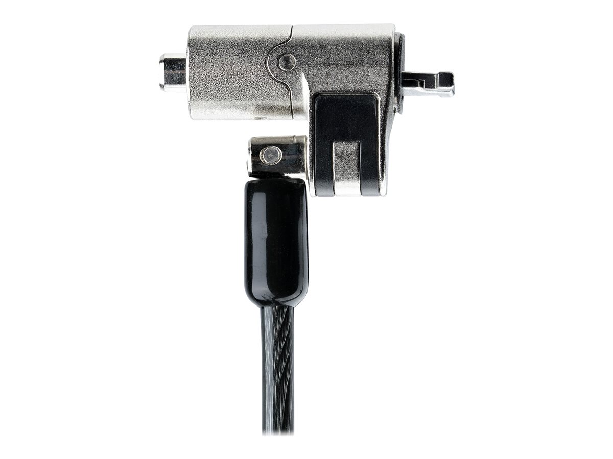 StarTech.com Nano Laptop Cable Lock, 6ft (2m), Anti-Theft Keyed Lock, Security Cable Locks Nano Slot Computers, For HP EliteBook/Lenovo ThinkPad X1/2-1 Laptops, Cut-Resistant Steel Cable Lock For Laptop (NANOK-LAPTOP-LOCK) - bezpečnostní kabelový zámek – foto 4