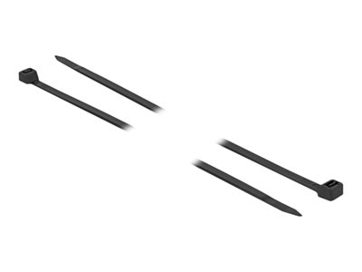 DELOCK Kabelbinder L 800 x B 8,8 mm 10 Stück schwarz Kennzeichnung und Befestigung
