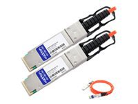 AddOn - Câble d'attache directe 40GBase - Conformité TAA - QSFP+ (M) pour QSFP+ (M) 