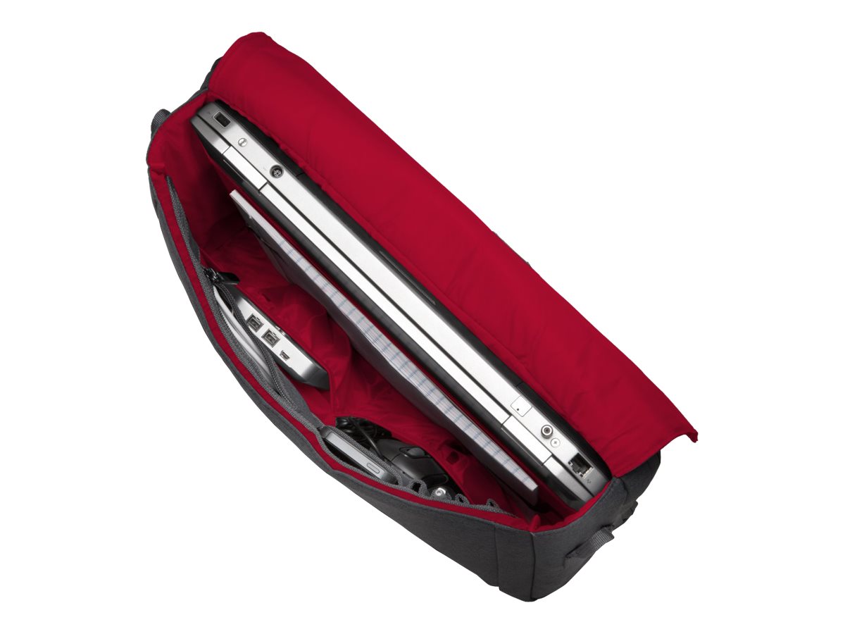 Kensington LM340 Messenger Bag notebook carrying Open view Top 78888