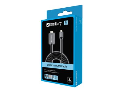 SANDBERG USB-C to HDMI Cable 2M