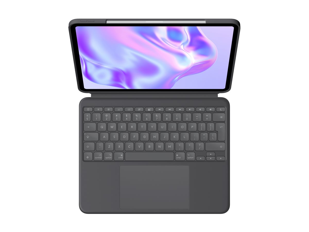 Logitech Combo Touch keyboard and folio case with trackpad QWERTY US International Product shot Top 78900