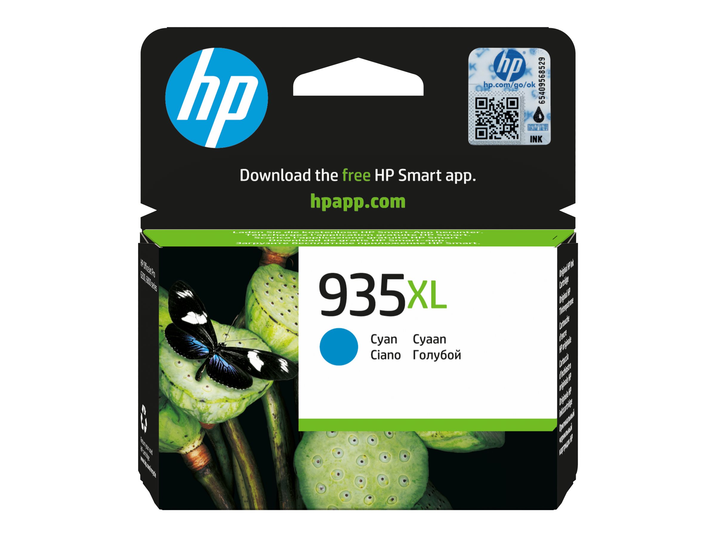 An image of HP 935XL - High Yield - cyan - original - ink cartridge