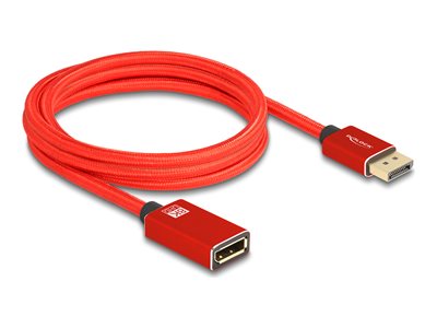 DELOCK DisplayPort Verlängerungskabel 8K 60Hz 2m rot 81082 (BILD1)