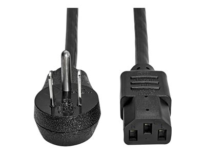 Tripp Lite Desktop Computer AC Power Cord, Right-Angle NEMA 5-15P to C13