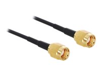 DeLOCK Adapter RP-SMA Plug > RP-SMA Plug 32cm Antennekabel Sort