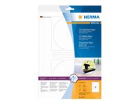 HERMA Special Maxi Uigennemsigtige CD/DVD-etiketter 116 mm rund 20etikette(r) 8624