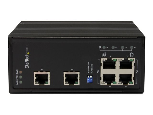 5 Port Unmanaged Industrial Gigabit Ethernet Switch - DIN Rail /  Wall-Mountable