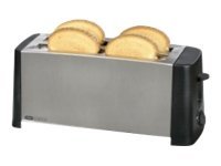 OBH Nordica Design Inox 4 toaster Brødrister Rustfrit stål/sort