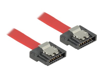 DELOCK SATA-Kabel SATA III -> SATA St/St 0.3m FLEXI rot