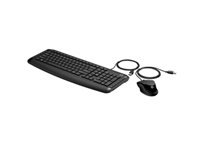 HP Pavilion 200 - Keyboard and mouse set - USB - black - for HP 21, 22, 24, 27; Pavilion 24, 27, TP01