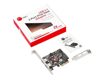 SIIG USB 3.1 2 Port PCIe Host Adapter Type A