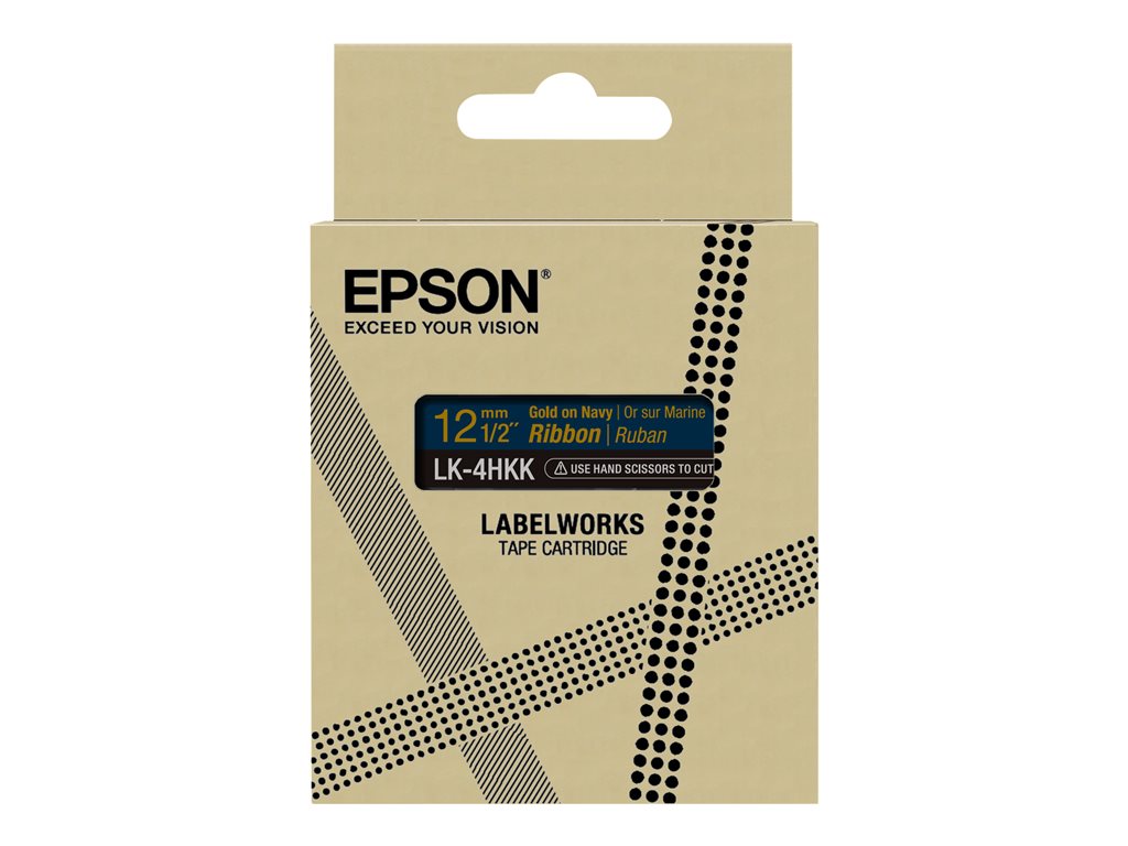 EPSON Ruban LK-4HKK - Satin - Or/Bleu