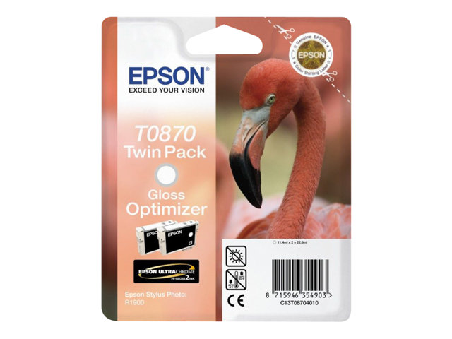 Epson T0870 - 2-balení - lesklý - originální - inkoustová kazeta - optimizer – foto 2