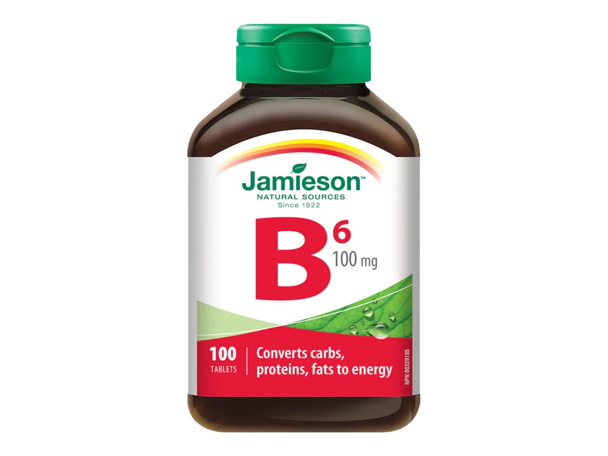 Jamieson Vitamin B6 100 mg (Pyridoxine) - 100's