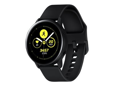 Samsung Galaxy Watch Active Black smart watch with band fluoroelastomer display 1.1INCH 