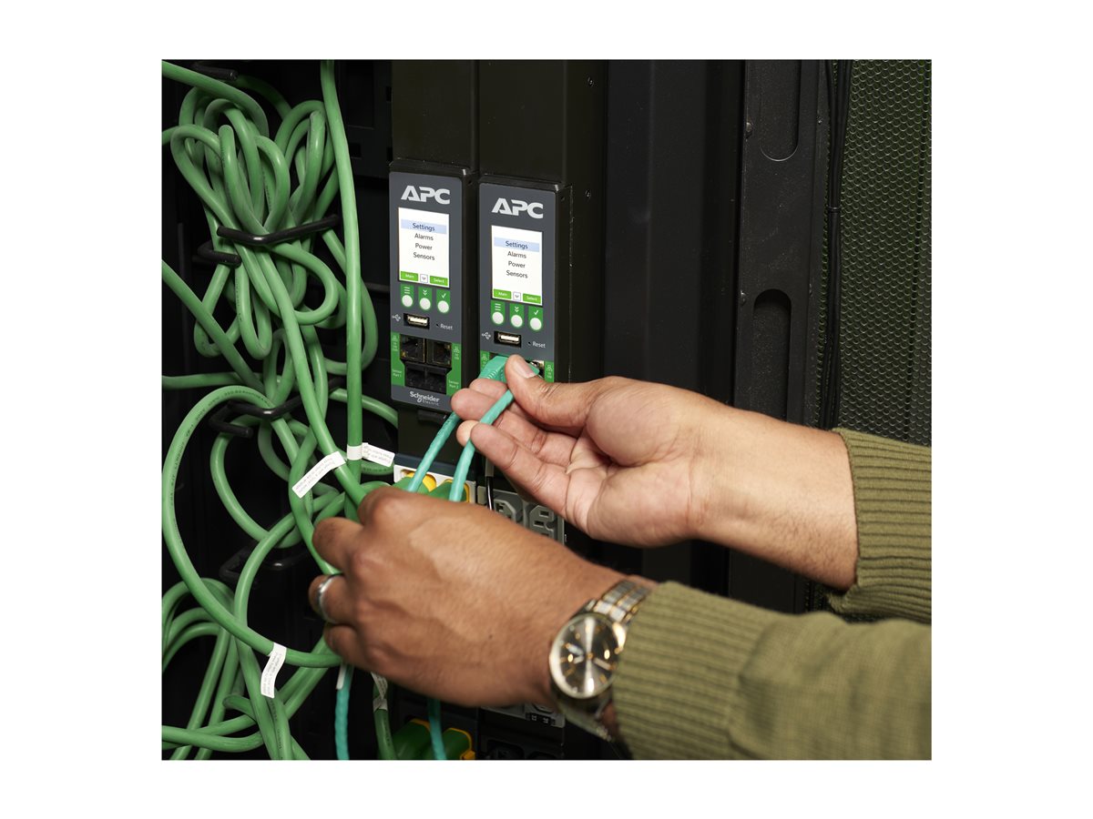APC NetShelter Rack PDU Advanced - rozvodná jednotka PDU - meřený, 230 V, 32 A - 7.4 kW - 7400 VA - kompatibilní s TAA – foto 12