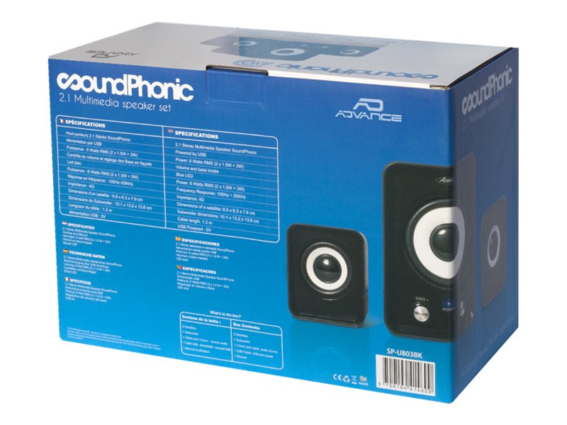 Advance SoundPhonic 2.1 6W - Enceinte PC - Garantie 3 ans LDLC