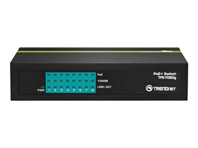 TRENDnet TPE TG80G GREENnet PoE+ Switch